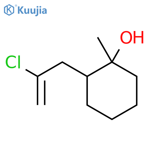 2-(2-chloroprop-2-en-1-yl)-1-methylcyclohexan-1-ol structure