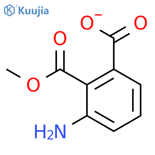 3-amino-2-methoxycarbonylbenzoate structure