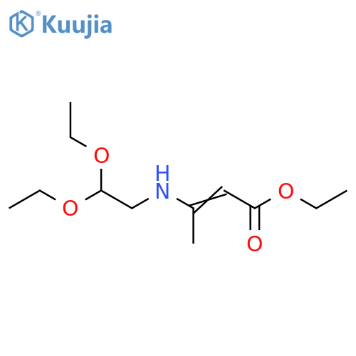 2-Butenoic acid, 3-[(2,2-diethoxyethyl)amino]-, ethyl ester structure
