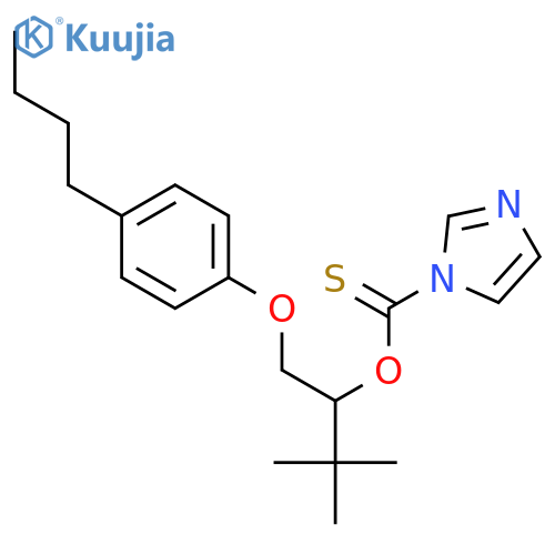 1H-Imidazole-1-carbothioic acid, O-[1-[(4-butylphenoxy)methyl]-2,2-dimethylpropyl] ester structure