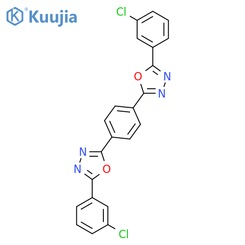1,3,4-Oxadiazole, 2,2'-(1,4-phenylene)bis[5-(3-chlorophenyl)- structure