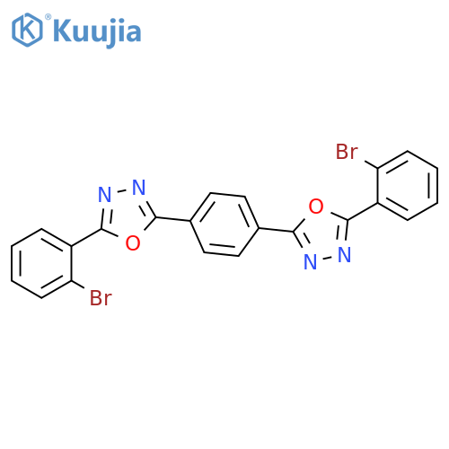 1,3,4-Oxadiazole, 2,2'-(1,4-phenylene)bis[5-(2-bromophenyl)- structure