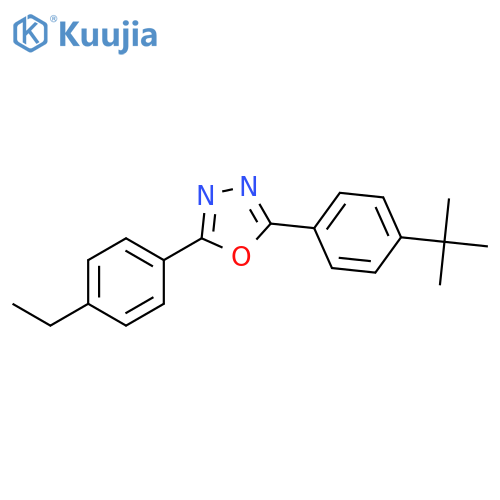 1,3,4-OXADIAZOLE, 2-[4-(1,1-DIMETHYLETHYL)PHENYL]-5-(4-ETHYLPHENYL)- structure