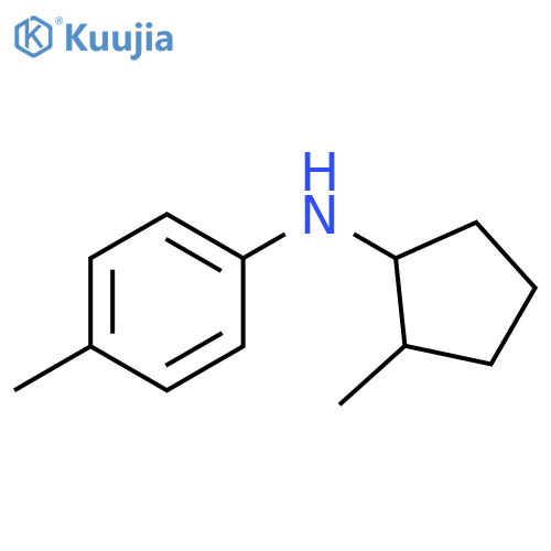 4-methyl-N-(2-methylcyclopentyl)aniline structure
