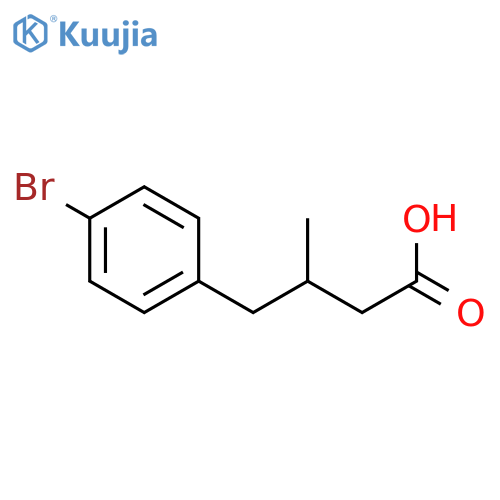 Benzenebutanoic acid, 4-bromo-β-methyl- structure