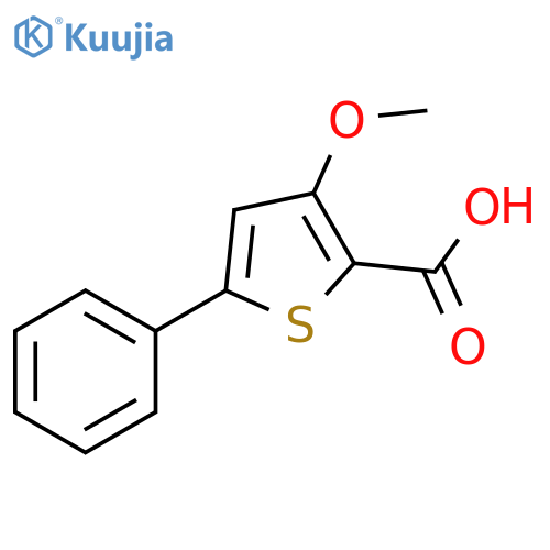 3-methoxy-5-phenylthiophene-2-carboxylic acid structure