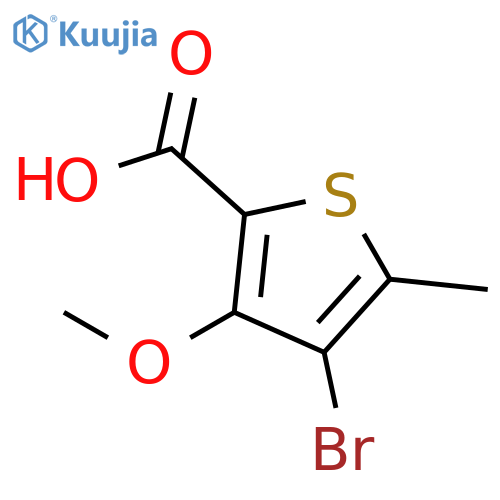 4-Bromo-3-methoxy-5-methylthiophene-2-carboxylic Acid structure