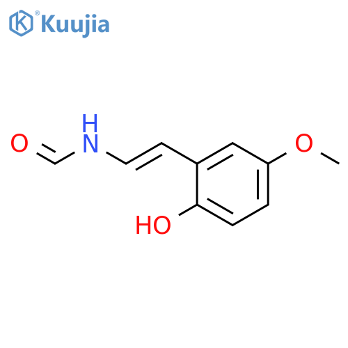 Formamide, N-[2-(2-hydroxy-5-methoxyphenyl)ethenyl]- structure