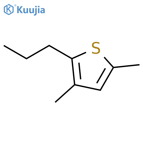 3,5-dimethyl-2-propylthiophene structure