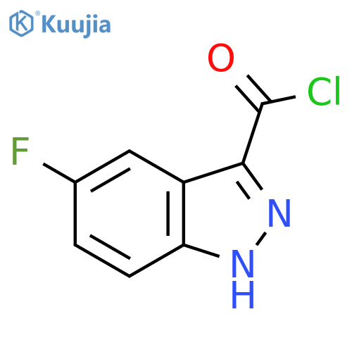 5-FLUORO-1H-INDAZOLE-3-CARBONYL CHLORIDE structure