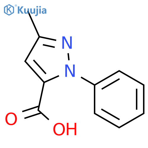 3-Methyl-1-phenyl-1H-pyrazole-5-carboxylic Acid structure