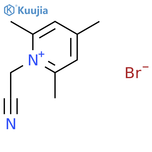 Pyridinium, 1-(cyanomethyl)-2,4,6-trimethyl-, bromide structure