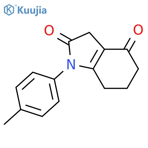 1H-Indole-2,4-dione, 3,5,6,7-tetrahydro-1-(4-methylphenyl)- structure