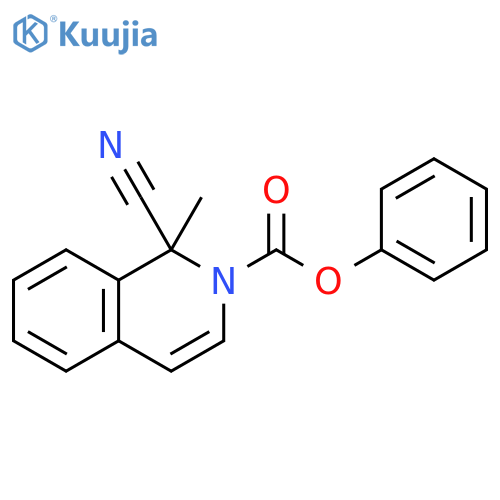 2(1H)-Isoquinolinecarboxylic acid, 1-cyano-1-methyl-, phenyl ester structure