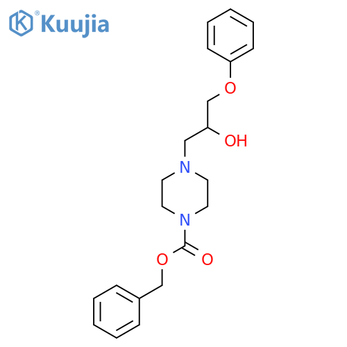 Benzyl 4-(2-hydroxy-3-phenoxypropyl)piperazine-1-carboxylate structure