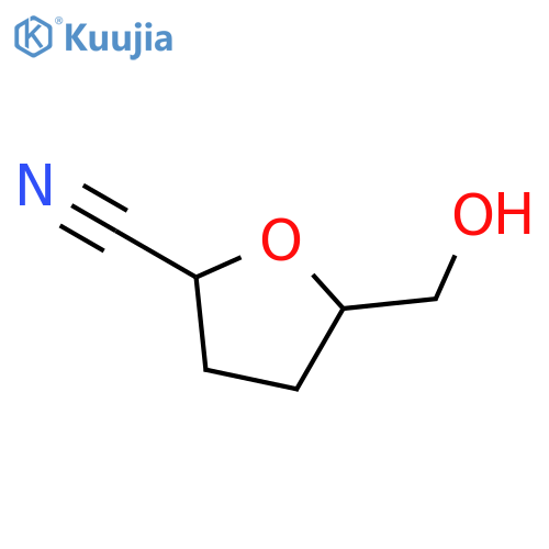 2-Furancarbonitrile, tetrahydro-5-(hydroxymethyl)- structure