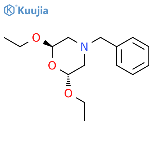 Morpholine, 2,6-diethoxy-4-(phenylmethyl)-, trans- structure