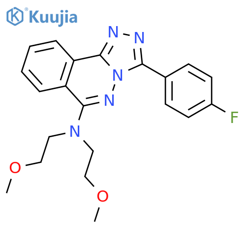 1,2,4-Triazolo[3,4-a]phthalazin-6-amine,3-(4-fluorophenyl)-N,N-bis(2-methoxyethyl)- structure