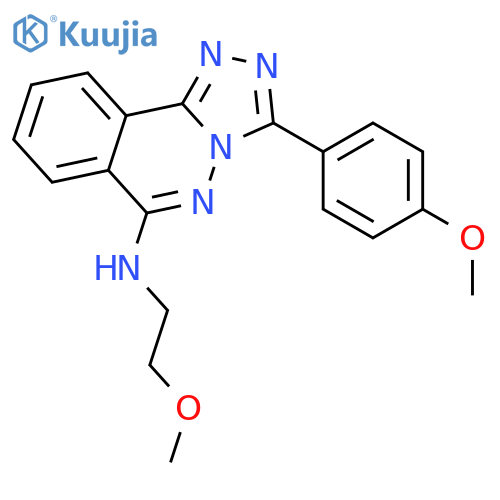1,2,4-Triazolo[3,4-a]phthalazin-6-amine,N-(2-methoxyethyl)-3-(4-methoxyphenyl)- structure