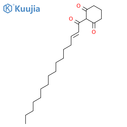 2-hexadec-2-enoylcyclohexane-1,3-dione structure