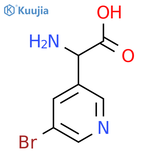2-Amino-2-(5-bromopyridin-3-yl)acetic acid structure