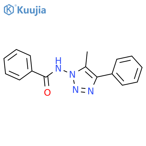 Benzamide, N-(5-methyl-4-phenyl-1H-1,2,3-triazol-1-yl)- structure
