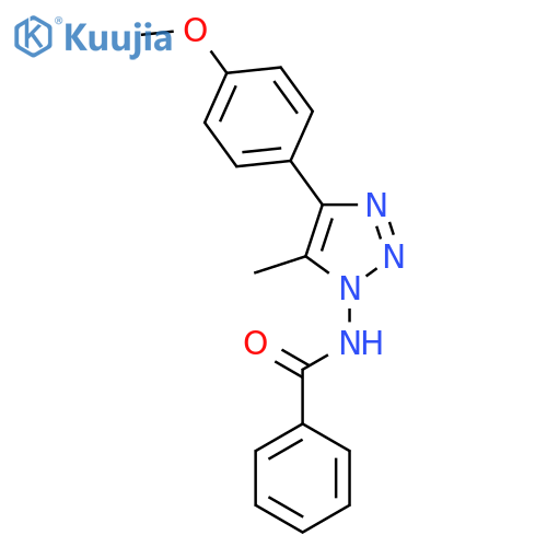 Benzamide, N-[4-(4-methoxyphenyl)-5-methyl-1H-1,2,3-triazol-1-yl]- structure