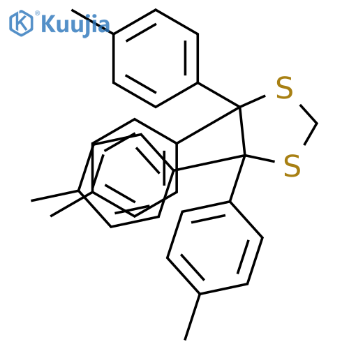 4,4,5,5-tetrakis(4-methylphenyl)-1,3-dithiolane structure