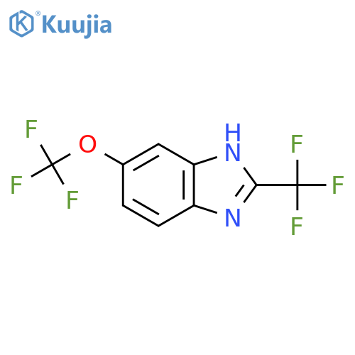 6-(Trifluoromethoxy)-2-(trifluoromethyl)-1H-benzimidazole structure
