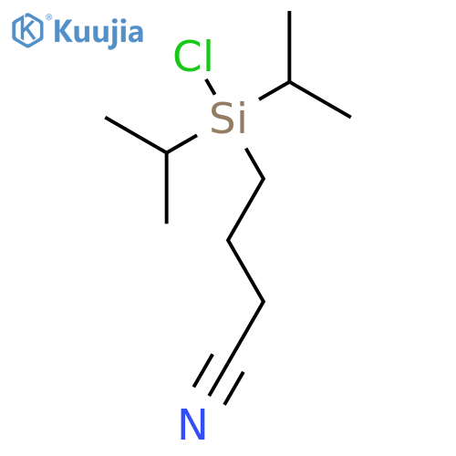 Butanenitrile,4-[chlorobis(1-methylethyl)silyl]- structure