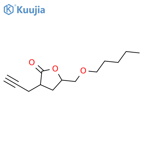 2(3H)-Furanone, dihydro-5-[(pentyloxy)methyl]-3-(2-propynyl)- structure