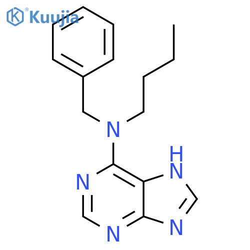 N-Benzyl-N-butyl-9H-purin-6-amine structure