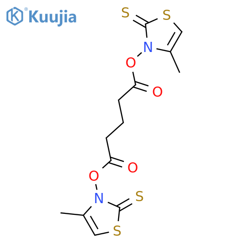2(3H)-Thiazolethione, 3,3'-[(1,5-dioxo-1,5-pentanediyl)bis(oxy)]bis[4-methyl- structure