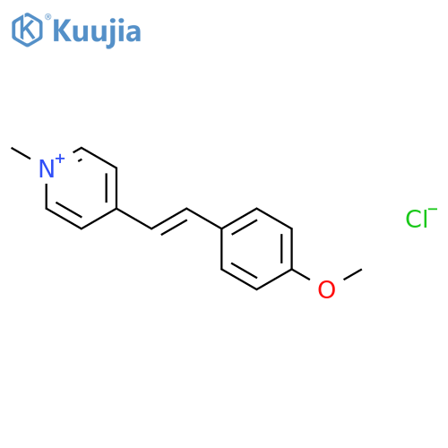 Pyridinium, 4-[2-(4-methoxyphenyl)ethenyl]-1-methyl-, chloride structure