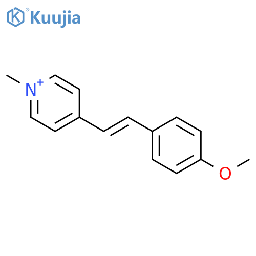 Pyridinium, 4-[2-(4-methoxyphenyl)ethenyl]-1-methyl- structure