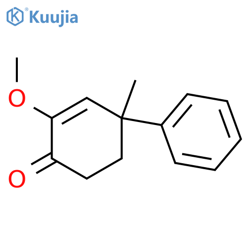 2-methoxy-4-methyl-4-phenylcyclohex-2-en-1-one structure