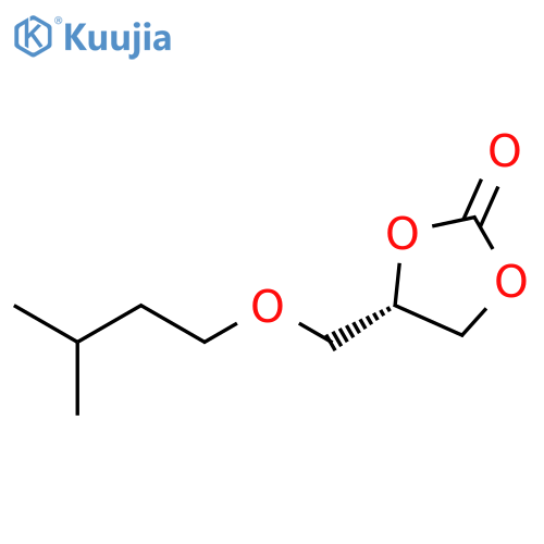 1,3-Dioxolan-2-one, 4-[(3-methylbutoxy)methyl]-, (S)- structure