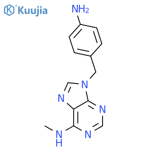 9H-Purin-6-amine, 9-[(4-aminophenyl)methyl]-N-methyl- structure