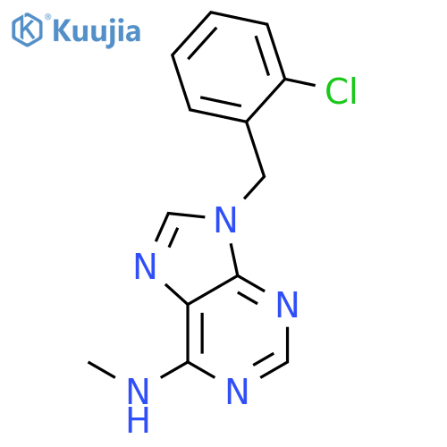 9H-Purin-6-amine, 9-[(2-chlorophenyl)methyl]-N-methyl- structure