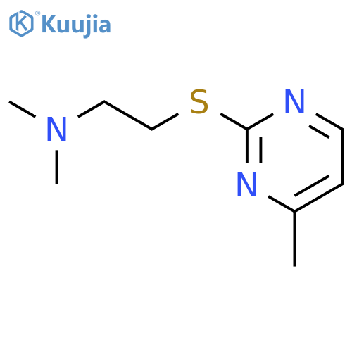 Ethanamine, N,N-dimethyl-2-[(4-methyl-2-pyrimidinyl)thio]- structure