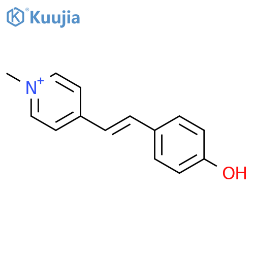 Pyridinium, 4-[2-(4-hydroxyphenyl)ethenyl]-1-methyl- structure