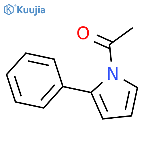 1-(2-phenylpyrrol-1-yl)ethanone structure