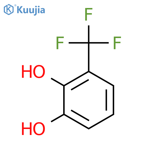 3-(trifluoromethyl)benzene-1,2-diol structure