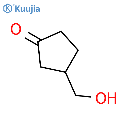 (3S)-3-(hydroxymethyl)cyclopentan-1-one structure
