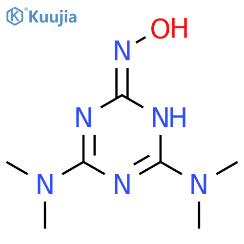 N-[4,6-bis(dimethylamino)-1,3,5-triazin-2-yl]hydroxylamine structure