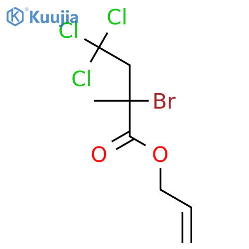 Butanoic acid, 2-bromo-4,4,4-trichloro-2-methyl-, 2-propenyl ester structure