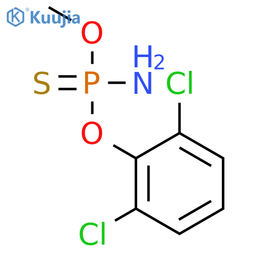 Phosphoramidothioic acid, O-(2,6-dichlorophenyl) O-methyl ester structure