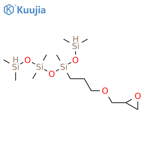dimethylsilyloxy-[dimethylsilyloxy(dimethyl)silyl]oxy-methyl-[3-(oxiran-2-ylmethoxy)propyl]silane structure