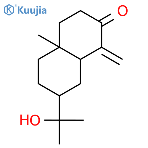 2(1H)-Naphthalenone, octahydro-7-(1-hydroxy-1-methylethyl)-4a-methyl-1-methylene- structure