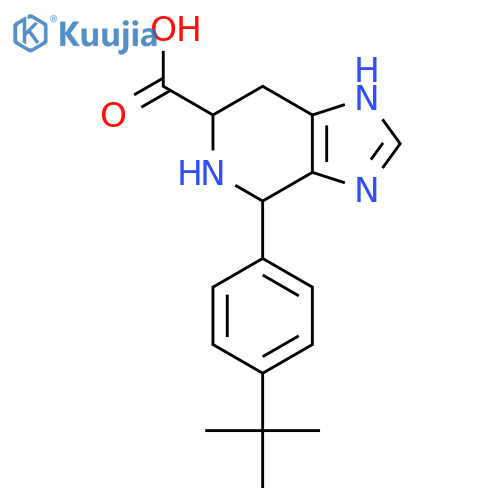 4-(4-Tert-Butylphenyl)-3H,4H,5H,6H,7H-imidazo[4,5-c]pyridine-6-carboxylic acid structure